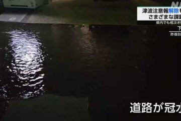 津波の海面変動か ３０日夜に<b>下田</b>港近くで道路冠水｜NHK 静岡県のニュース