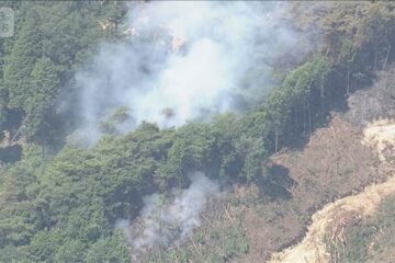 山林火災 現在も延焼中 自衛隊ヘリなど消火活動 広島・神石高原町 – 名古屋テレビ【メ～テレ】