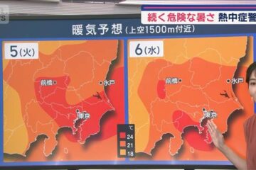 【関東の天気】台風10号影響は今夜まで 40℃に迫る危険な暑さに熱中症警戒 | KSBニュース