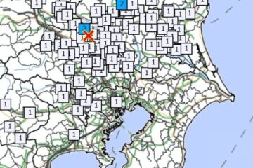 関東でＭ4.1の地震 東京、千葉、埼玉、茨城、神奈川など揺れる 震源は群馬県南部 最大震度2