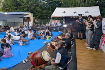 しゃぎり演奏や盆踊りなどで交流深める <b>伊豆の国市</b>守木区が納涼祭 – 伊豆新聞デジタル
