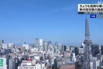 静岡県に熱中症警戒アラート 熱中症の危険性極めて高いと予想 – NHKニュース