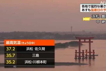 静岡県内 各地で猛烈な暑さ ４日も猛暑日予想 熱中症対策を – NHKニュース