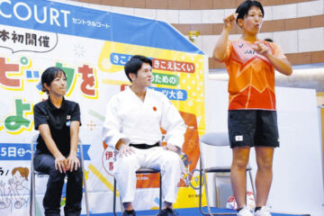 デフリンピック「100日前」 <b>清水町</b>でカウントダウンイベント 出場アスリートが抱負